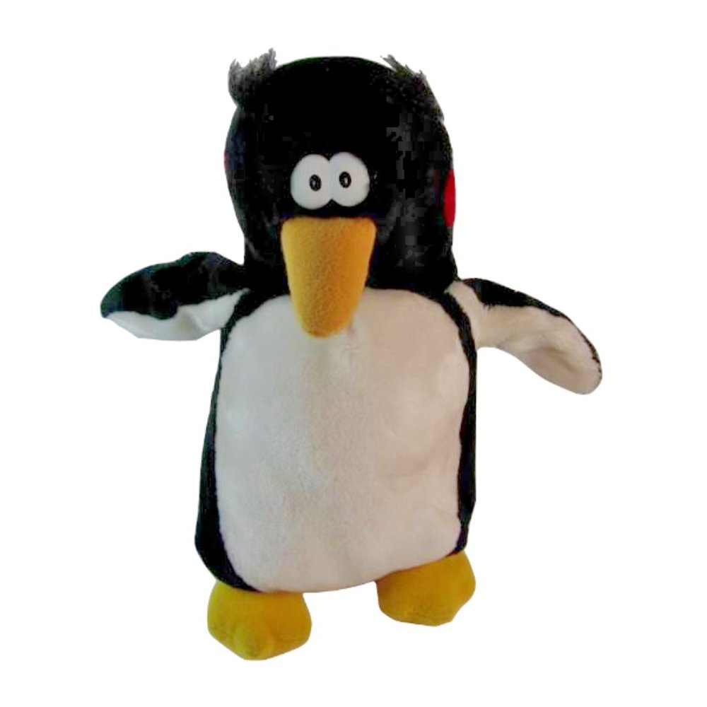 1987 Fundamental Too Squeezem's PENGUIN Plush Stuffed Toy Honks when you Squeeze